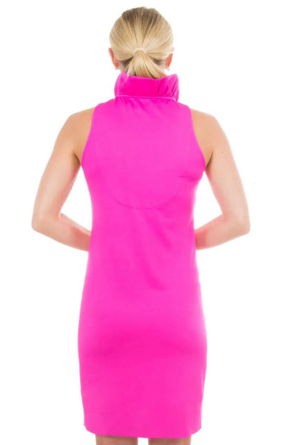 Jersey Ruffneck Sleeveless Dress JDRNSL