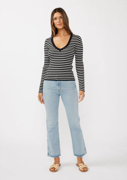 Miranda Striped Sweater I-51119K-TAK