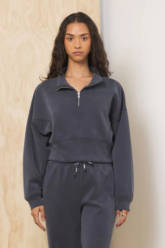 Luxe Cloud Quarter Zip B13565