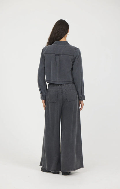 Charcoal Tencel Button Down CC13561-WSH