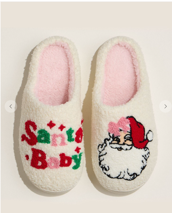 Santa Baby Holiday Slippers For Christmas Gift 5DL98063