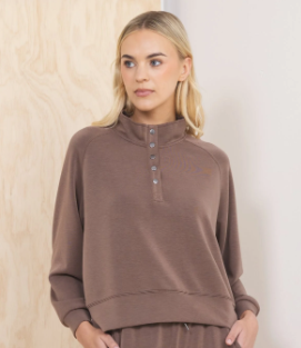 Java Luxe Cloud Henley Pullover B13564