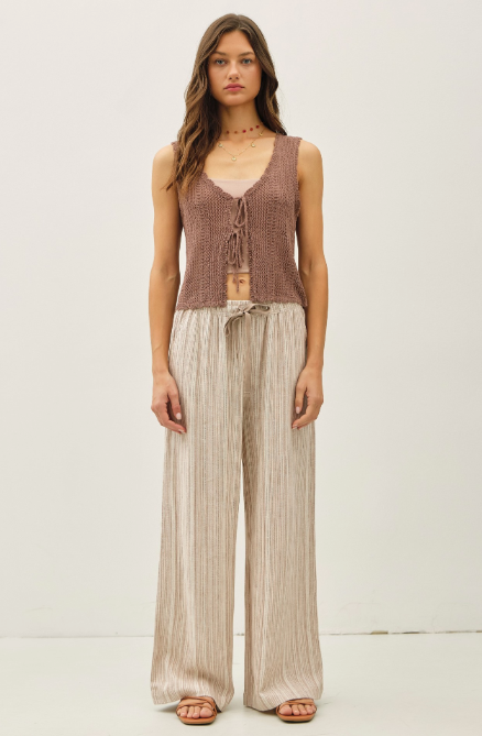 Linen Wide Leg Pants 42779