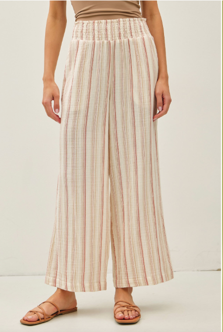 Double Gauze Wide Leg Pant 42796
