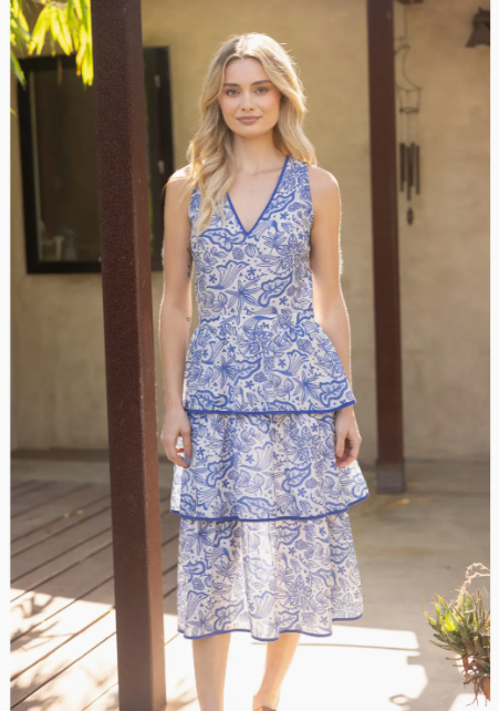 Beautiful Floral Tiered Maxi 35250