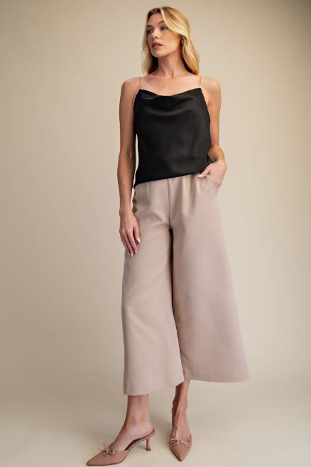 High Waist Culotte Pants P8004