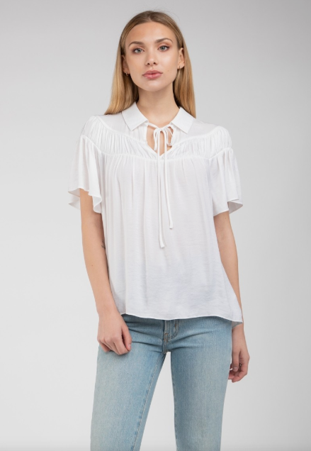 Cap Sleeve Drop Shoulder Blouse  NB115095