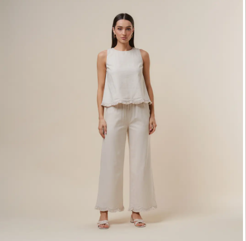 AS3257 Fringe Top & Pants Set