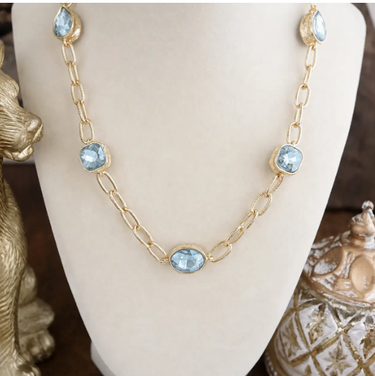 Brilliant Bond – Short Crystal Station Necklace   $12.00