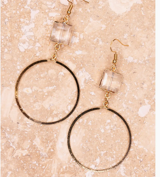Jessica Earrings with Circle