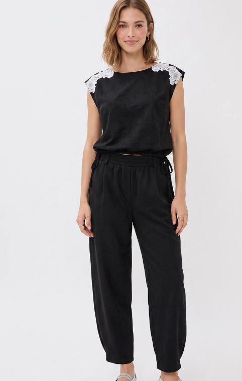 Soft Matte Pull-On Barrel Pants (Fall) VP9282