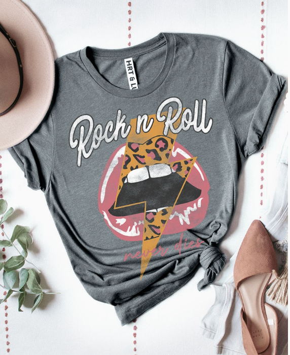 Rock and Roll Graphic Tee HL5932CR