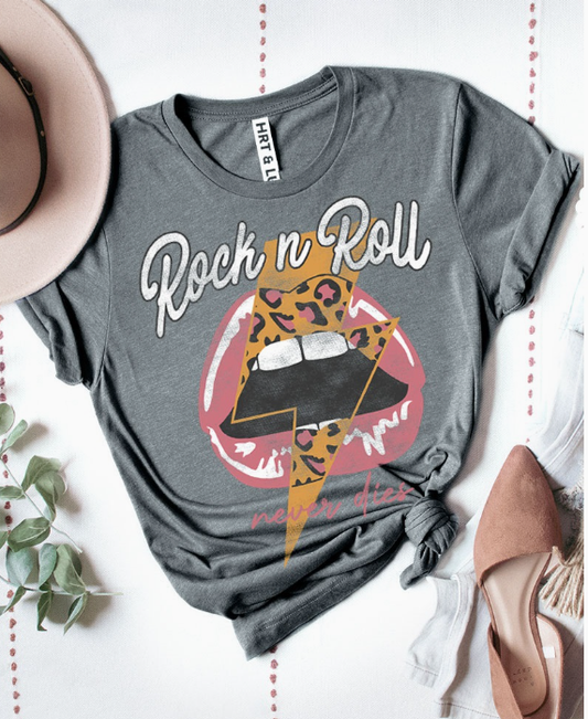 Rock and Roll Graphic Tee HL5932CR