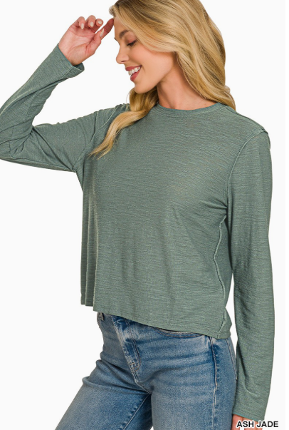 Soft Slub Long Sleeve Tee  CST-3625Y