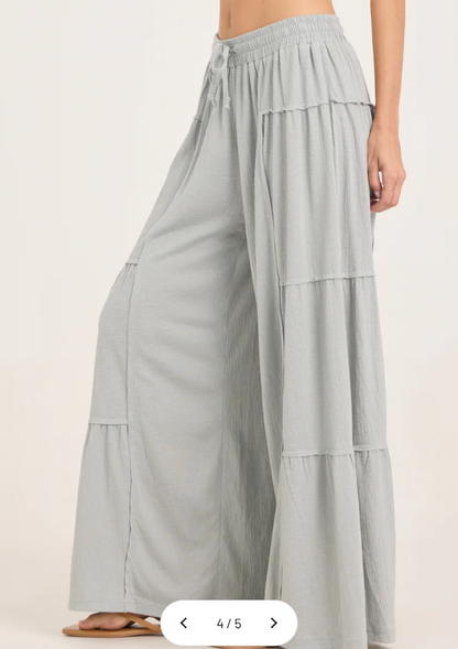 Textured Slub Knit Pant B13809