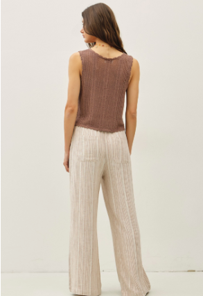 Linen Wide Leg Pants 42779