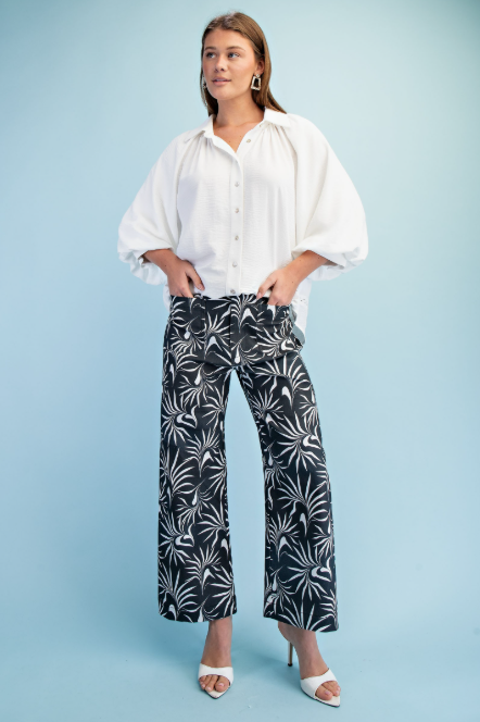 Abstract Printed Pant TE1849
