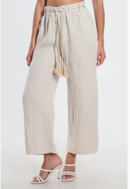 Gracy Linen Pull On Pant (PL181)