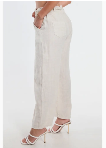 Gracy Linen Pull On Pant (PL181)