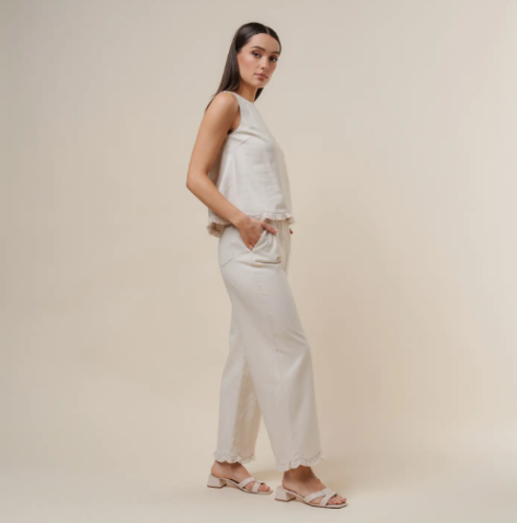 AS3257 Fringe Top & Pants Set