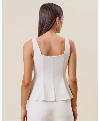 AT2941 Sweetheart Neck Flare Top