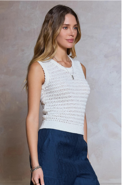 Crochet Cropped Tank Top Crochet Cropped Tank Top  2640048