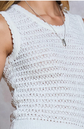 Crochet Cropped Tank Top Crochet Cropped Tank Top  2640048