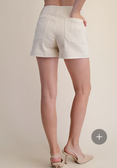 Stretch Shorts High Waist Front Pocket Stretch Shorts High Waist Front Pocket  P9103
