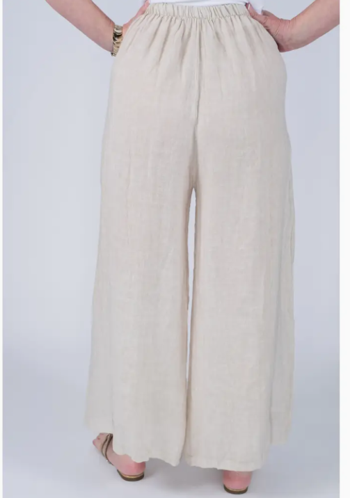 Gracelynn Button Linen Pant (PL135)