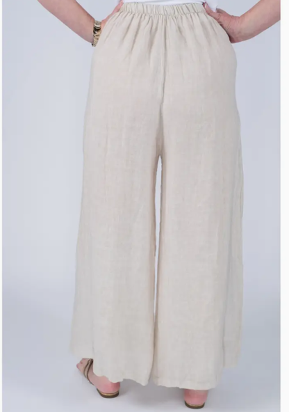 Gracelynn Button Linen Pant (PL135)