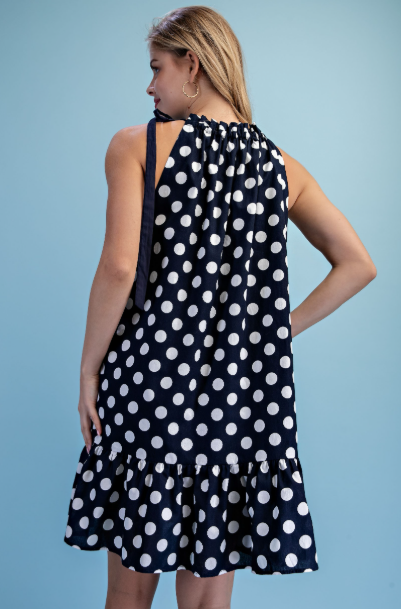 Polka-dot Mini Dress  TY1359