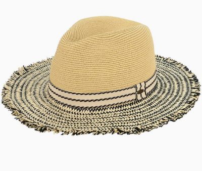 C.c Frayed Edge Panama Sun Hat  PNC0008 $13.75