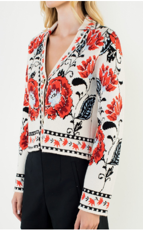 Long Sleeve Knitted Cardigan  WK0922