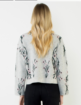 Cherry Blossom Print Cardigan  TMK2440