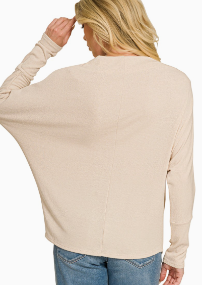 Hacci Dolman Boat Neck Top  HW-2760Y