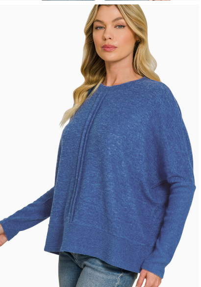Brushed Melange Hacci Sweater  HT-2814A5