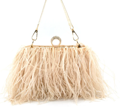 2501 BC Feathers Evening Clutch