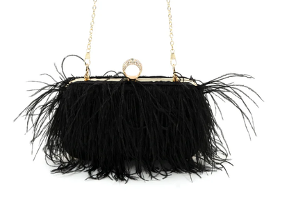 2501 BC Feathers Evening Clutch