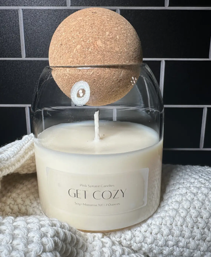 Pink Spruce Candles