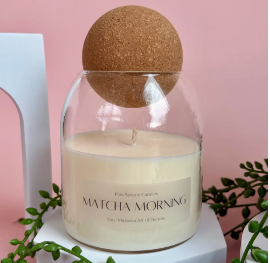 Pink Spruce Candles