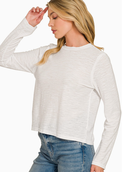 Soft Slub Long Sleeve Tee  CST-3625Y