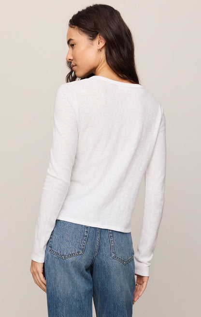 Junie Long Sleeve Tee - White back