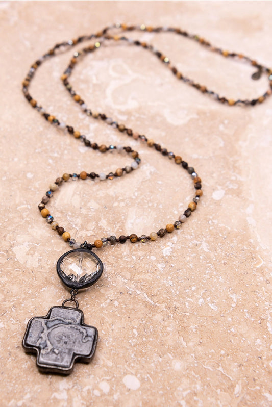 Mccall Necklace in Gray 58722