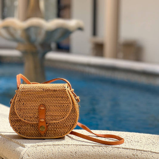 Ata Vine Saddle Bag Crossbody ATA-SBXB