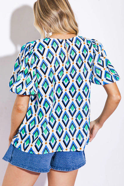 Printed Woven Top IT13027