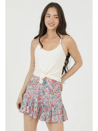 Floral Print Skort 25S57