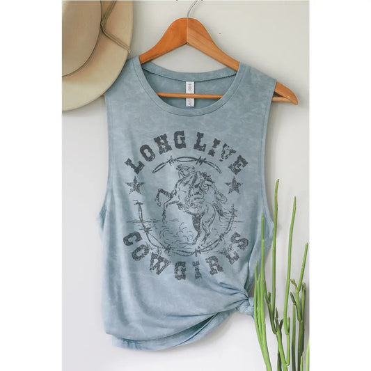 Long Live Cowgirls Graphic Tank Top HL50864TK-1