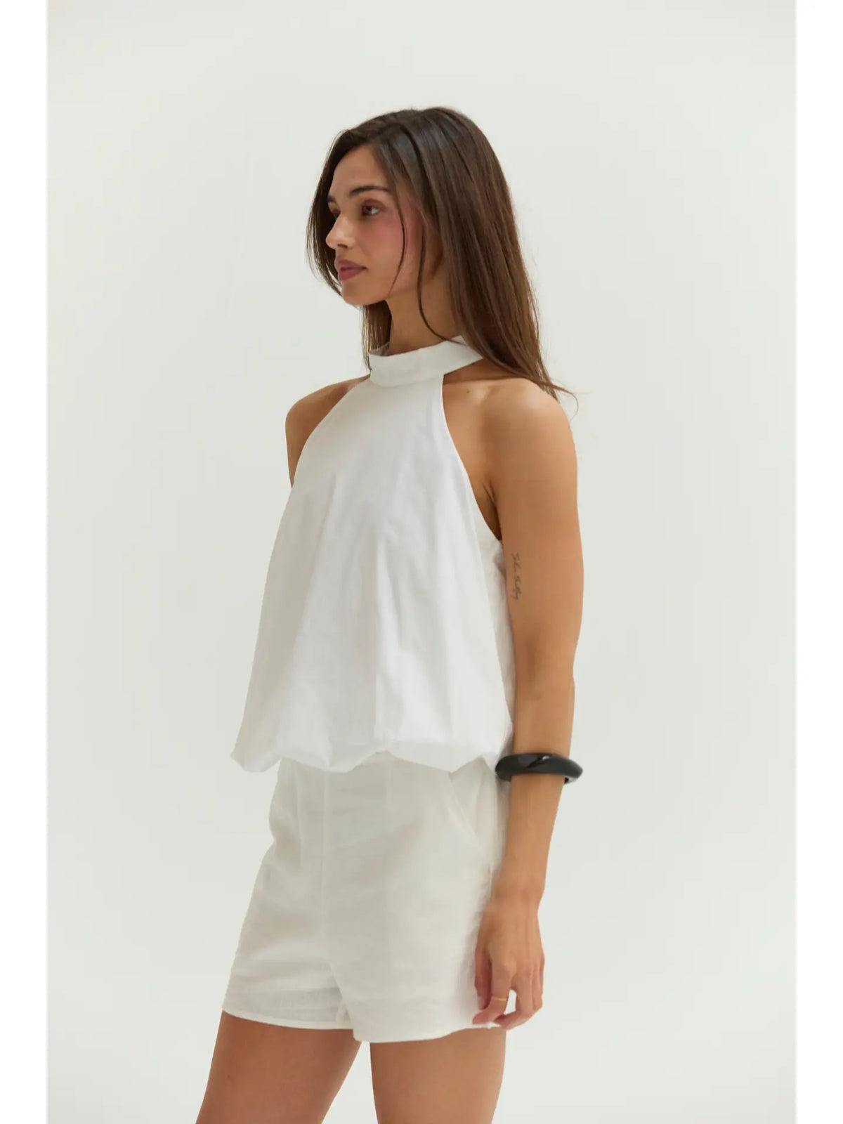 Rachel Poplin Halter Top CT9812
