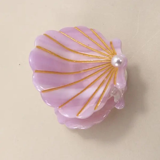 Beach Ocean Cellulose Seashell Hair Claw Clips 40H782