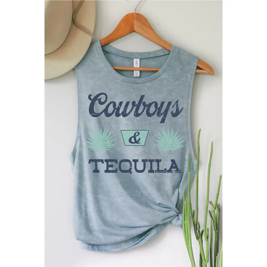 Cowboys Tequila Mineral Graphic Tank Top HL8337TK
